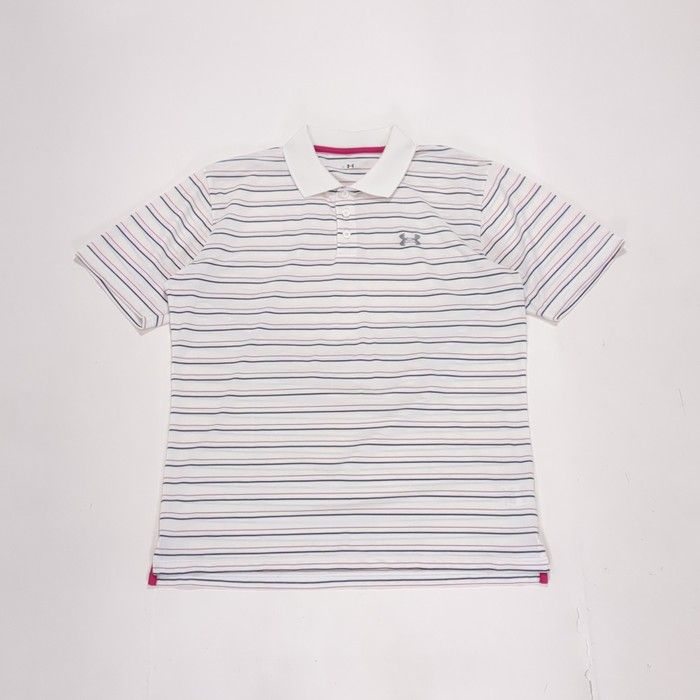 メンズ半袖ポロシャツ ホワイト L