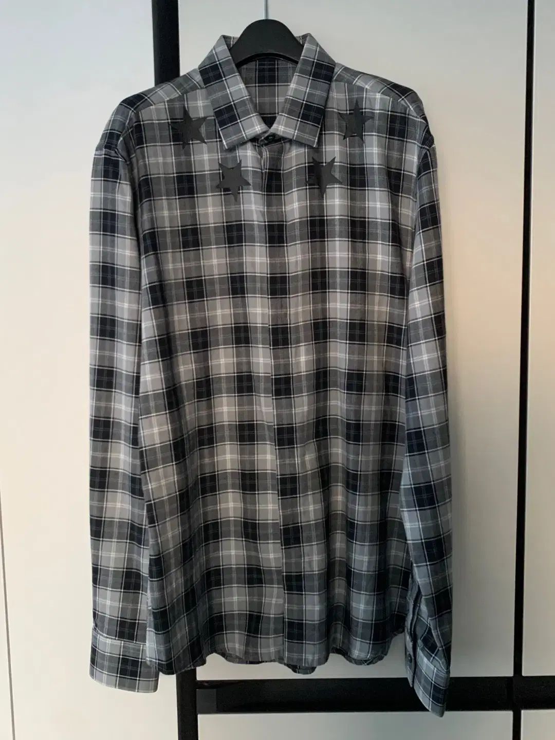 41 ジバンシィ スターパッチ チェック シャツ