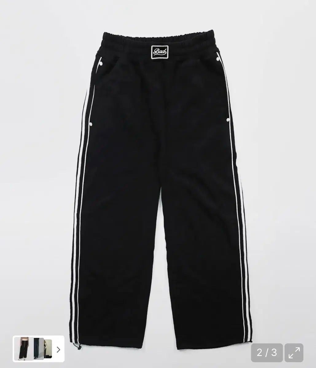 バッドブラッド ビリー 2 Way カーブド ジョガー トラウザー トレーナー パンツ ブラック xs