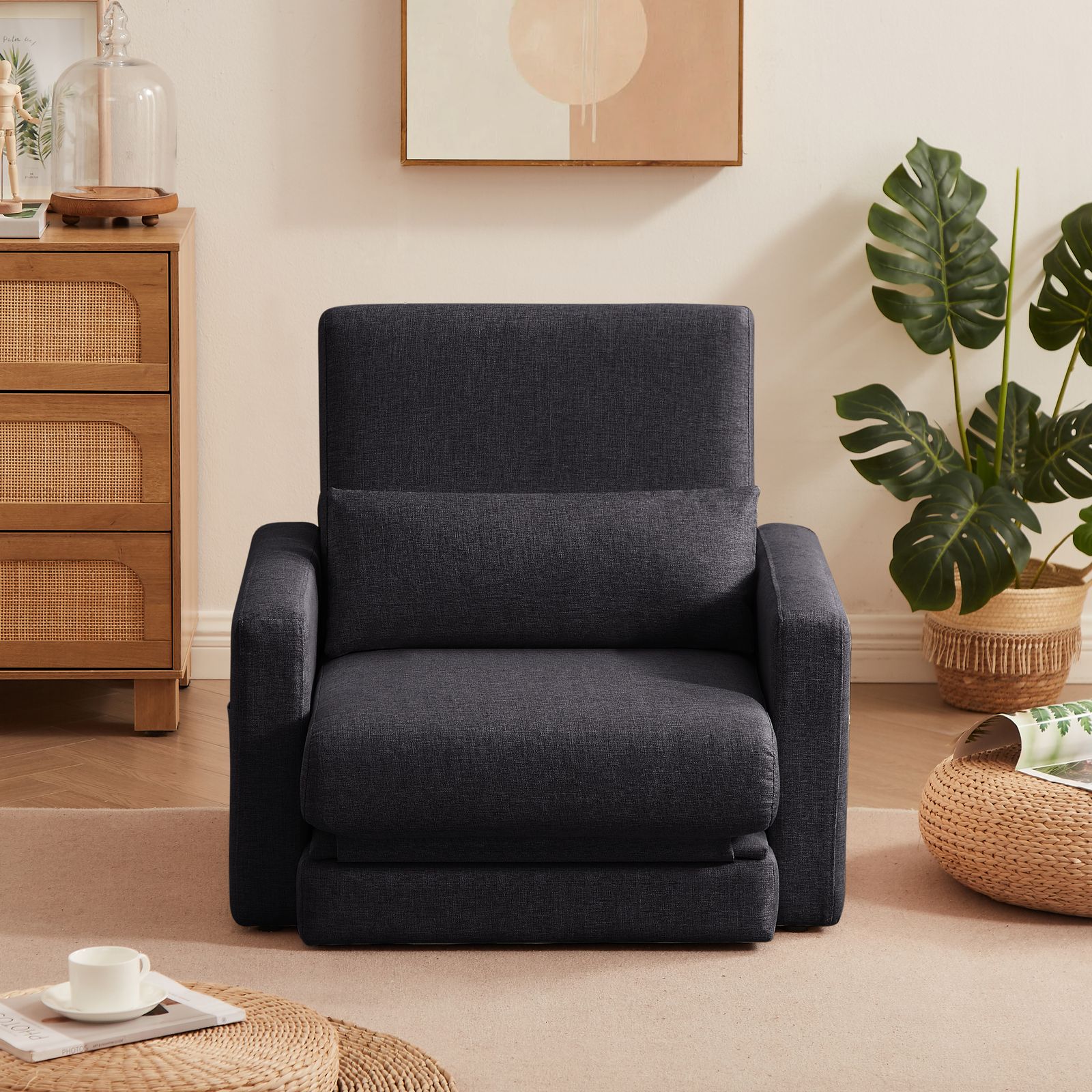 ソファーベッド 折りたたみベッド ローソファー シングルソファー