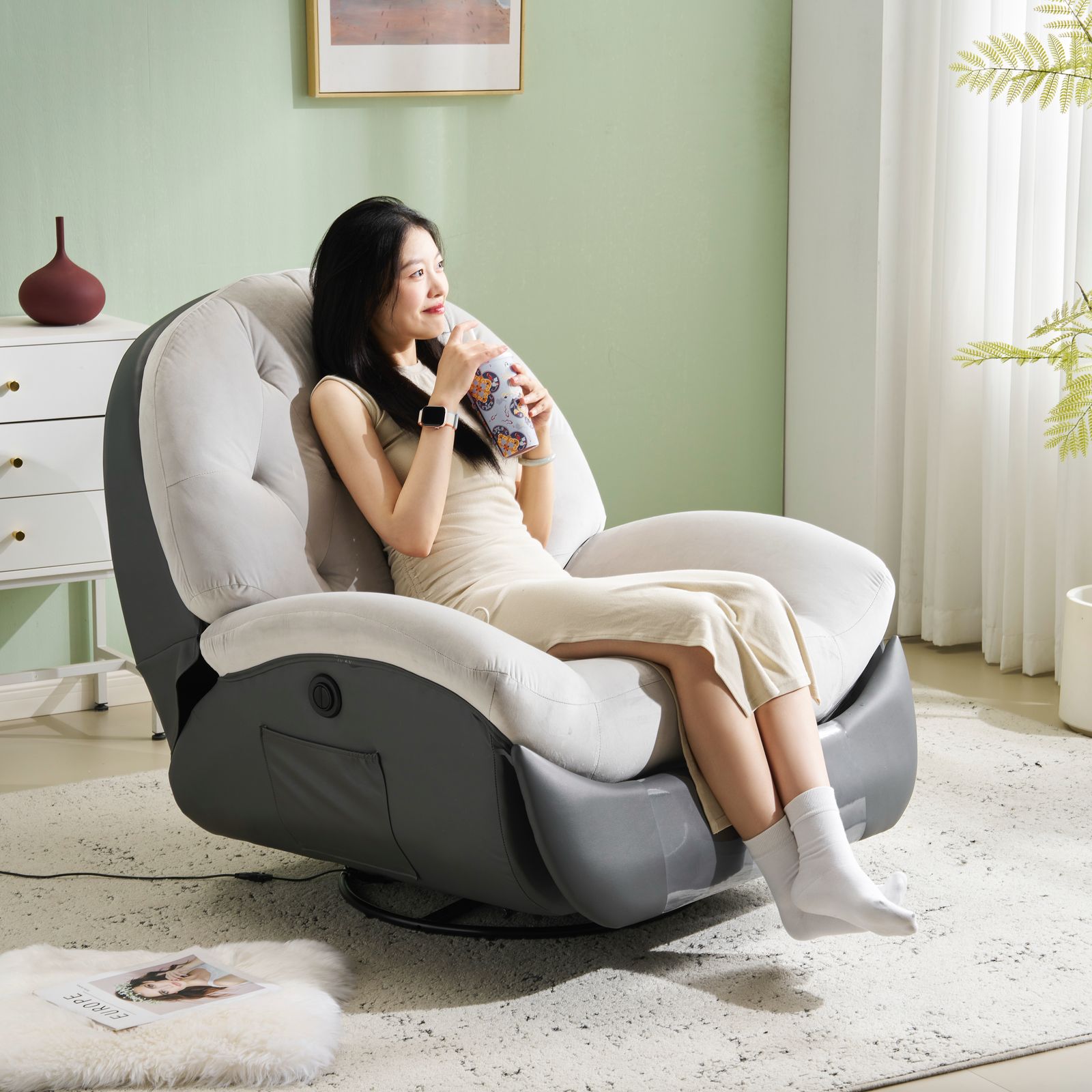 電動1人掛けソファー リクライニングチェア ゲーミングチェア