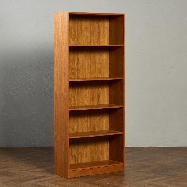 イギリス ヴィンテージ ブックシェルフ 木製 チーク 飾り棚 本棚 オープン ブックケース 95634