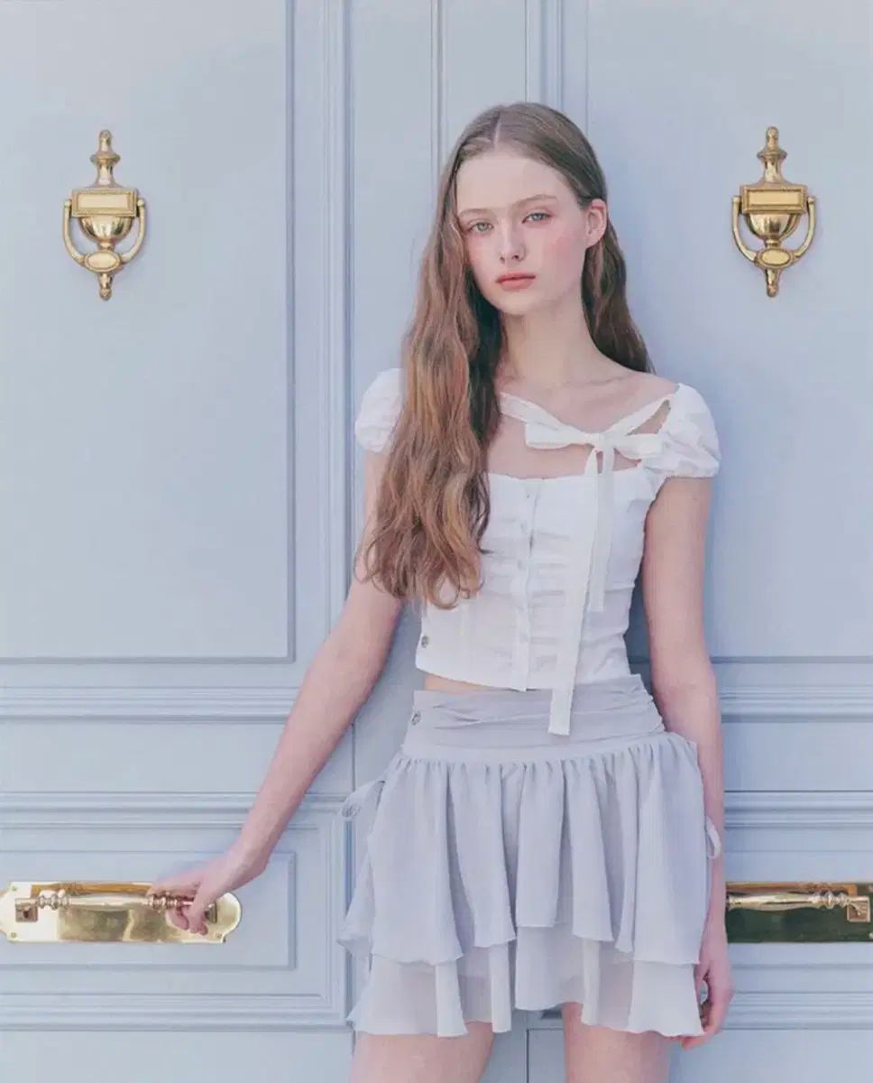 リボン ブラウス