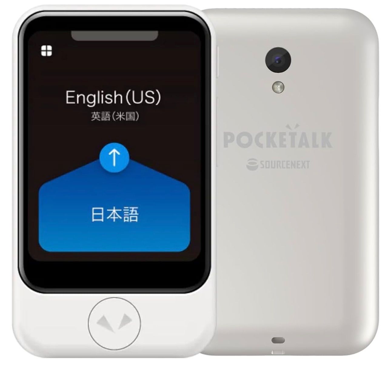AI翻訳機 POCKETALK ポケトーク S グローバル通信2年付70言語以上対応 ホワイト PTSWW
