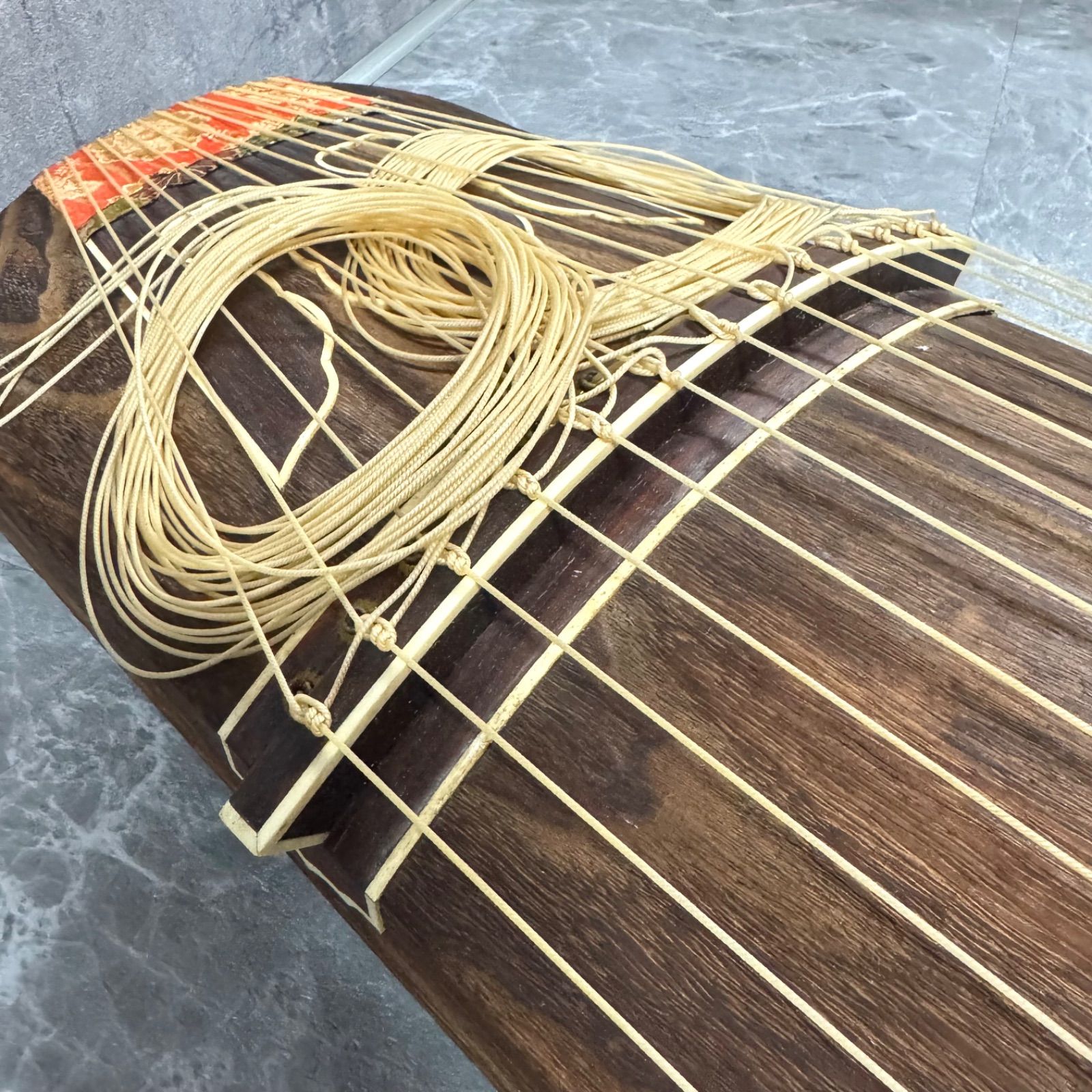 付属品多数】13弦琴 KOTO 13弦 すだれ彫り 和楽器 伝統楽器 箏 弦楽器