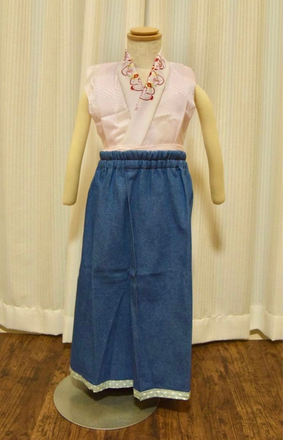 らくらく着付 デニムの三歳祝着