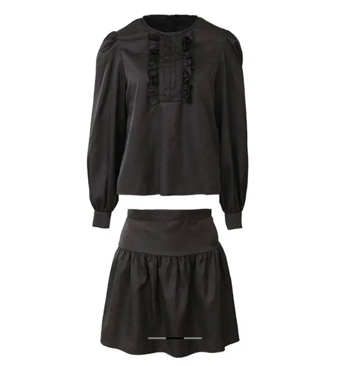 シンスゼン ヌアール フリル セットアップ ブラック