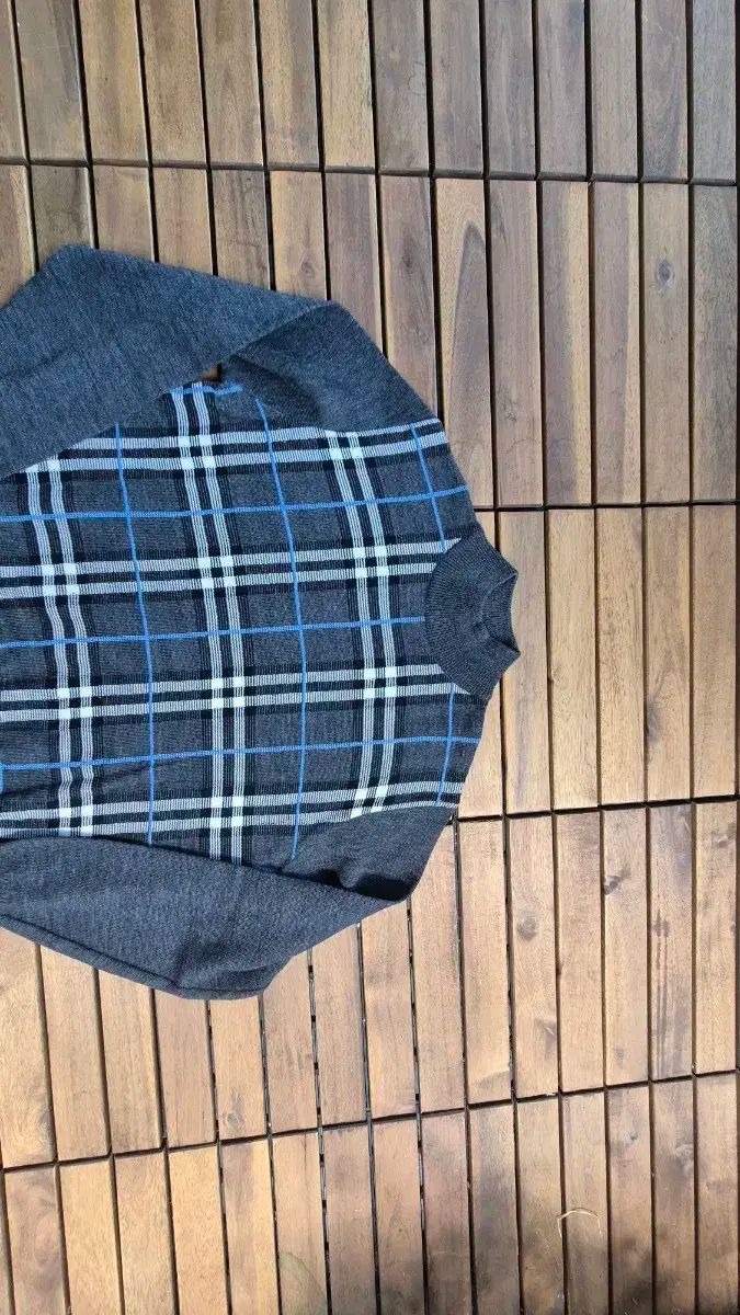 BURBERRY バーバリー モクネック ニット グレー