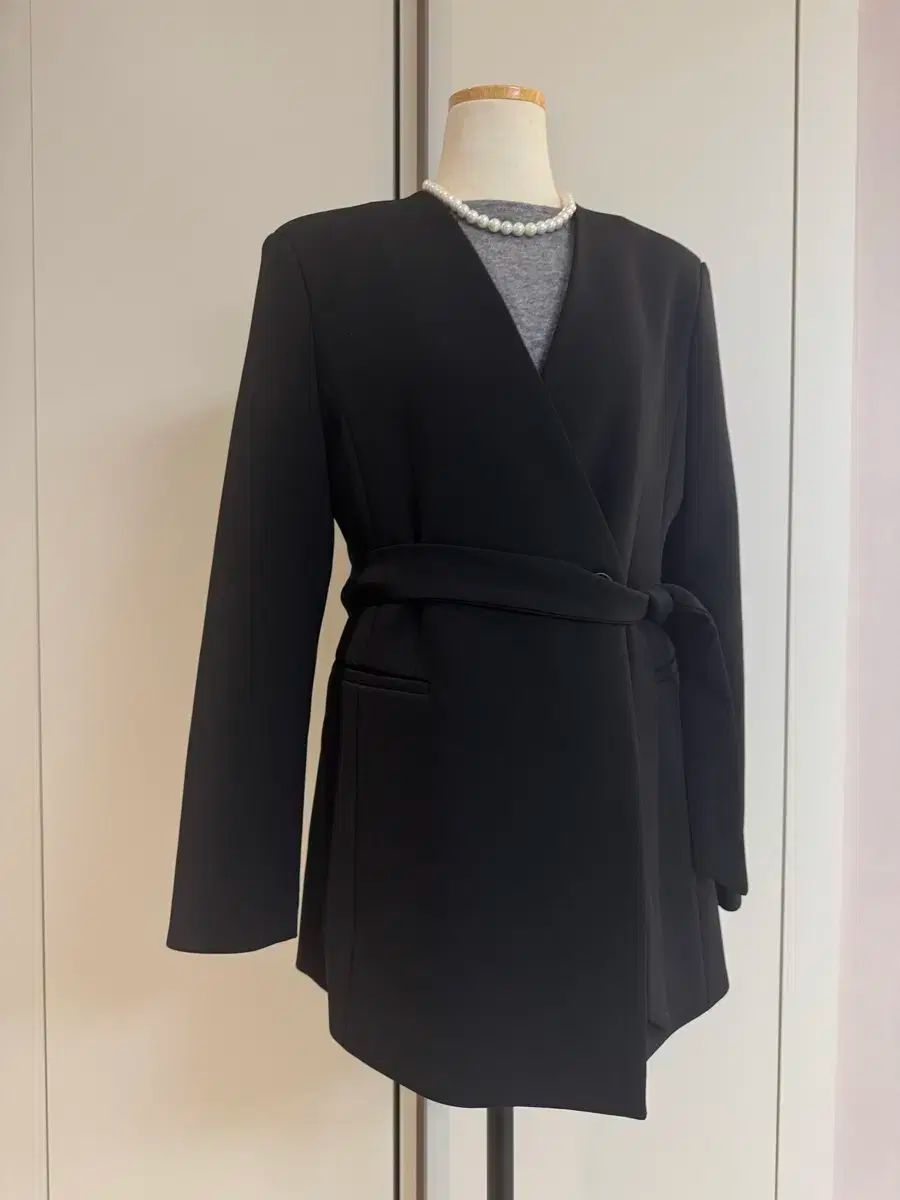 - SSUMJ ブラックジャケット ブラック麻