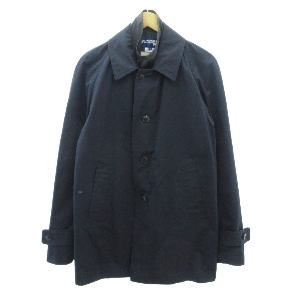 ジュンヤワタナベマン JUNYA WATANABE MAN × バラクータ トレンチコート リバーシブル コムデギャルソン コラボ AD2008 紺 ネイビー M