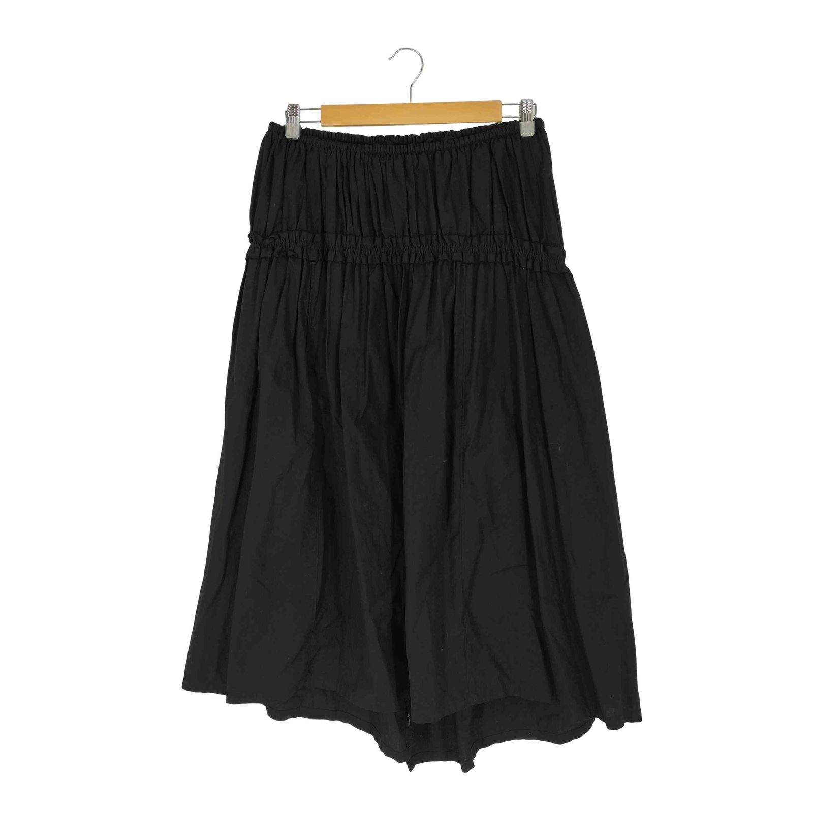 ワイズ Ys 本物 23SS COTTON DUNGAREE GATHERED TAIL SKIRT レディース