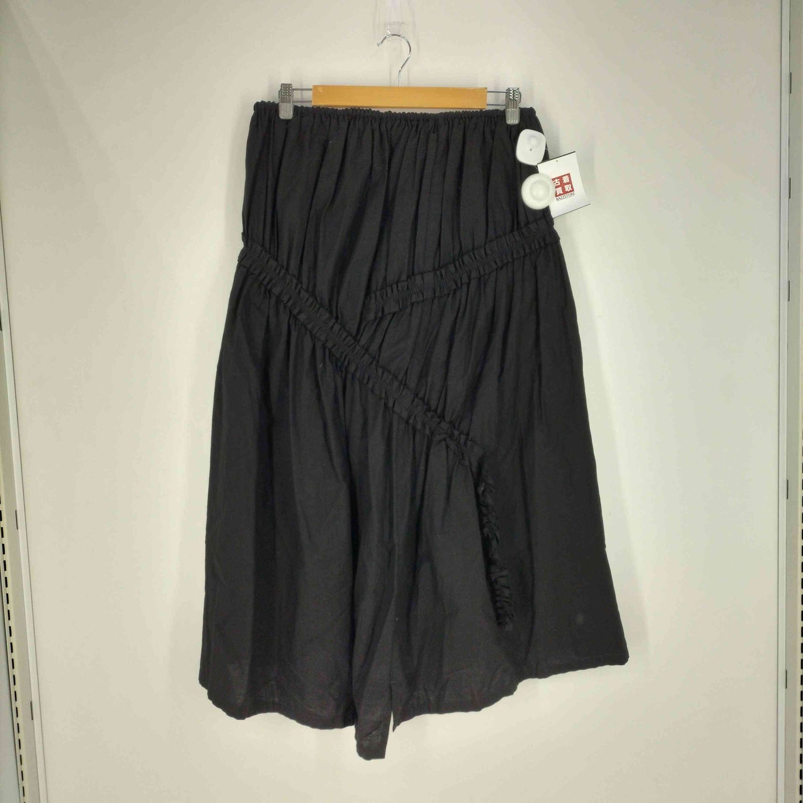 ワイズ Ys 本物 23SS COTTON DUNGAREE GATHERED TAIL SKIRT レディース