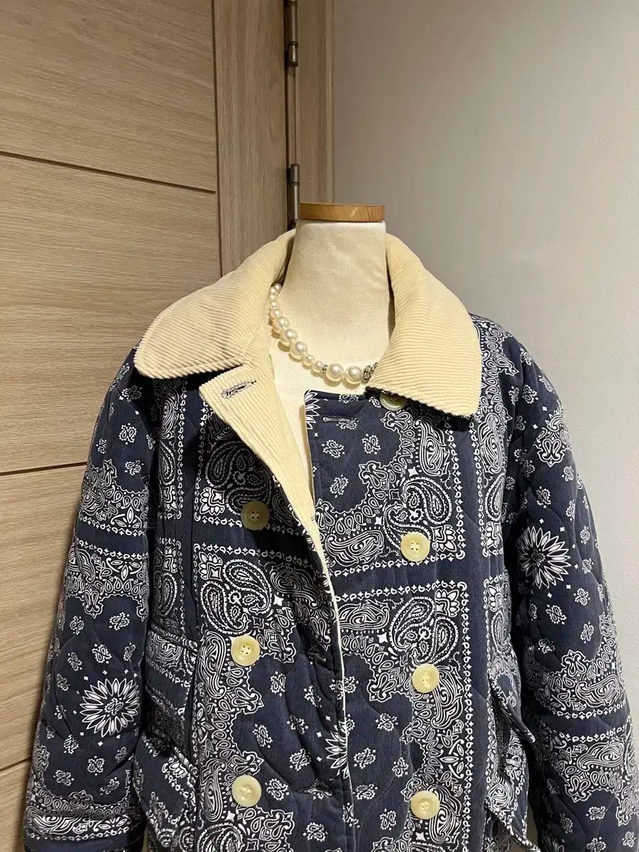 メンデルス クチュール キルティング ベイズリー ジャケット F