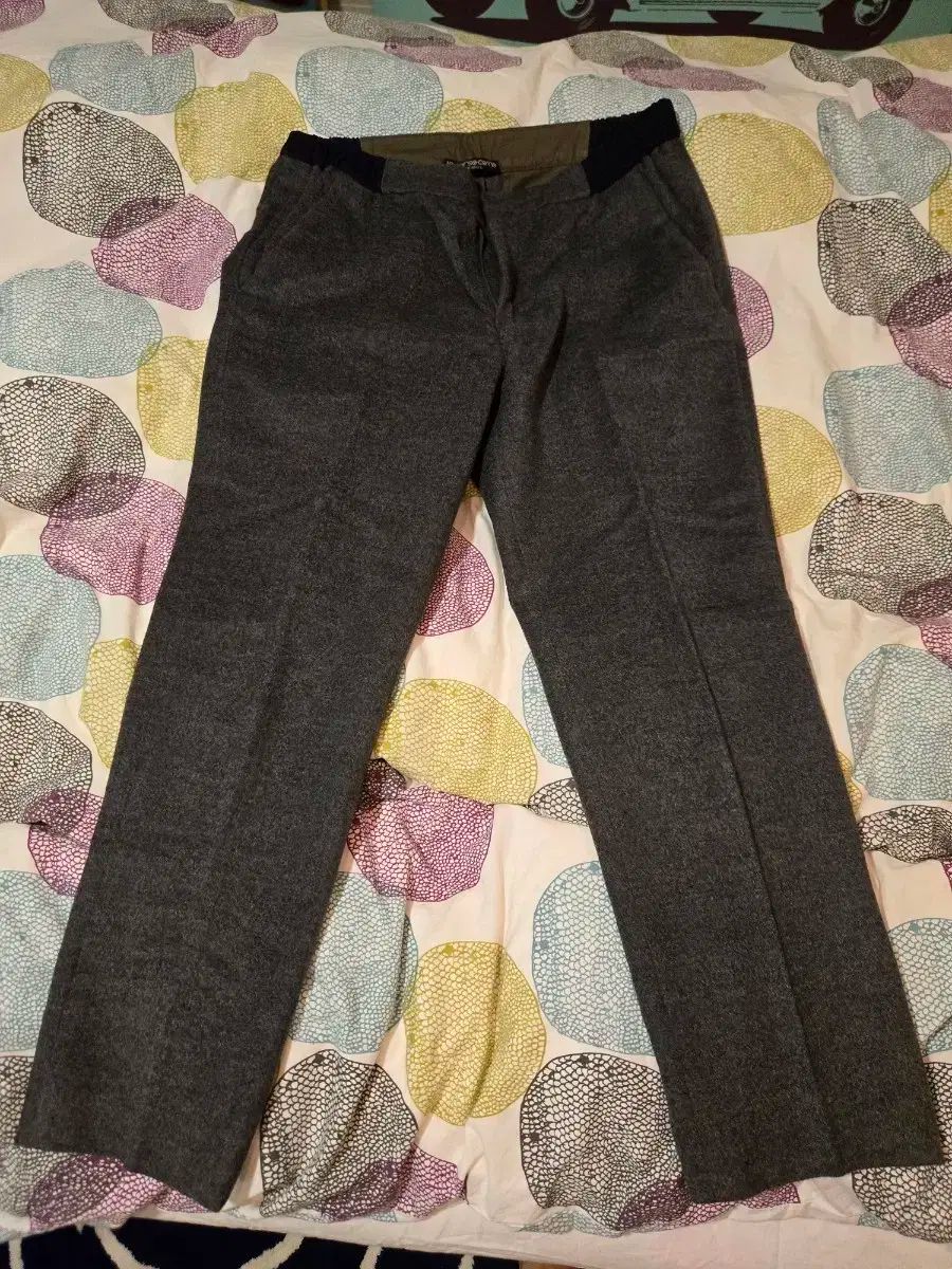 Kolor グレー ウール カシミア ブレンド ズボン ウエスト30