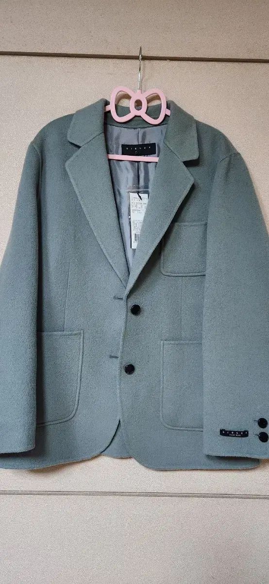 シスレー ウールコート ライトブルー