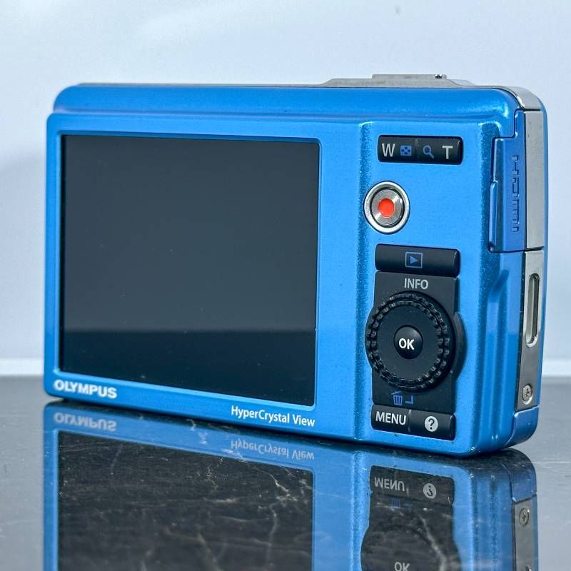 OLYMPUS μ-5010 ブルー 薄型コンデジ 1400万画素 光学5倍ズーム 手ブレ