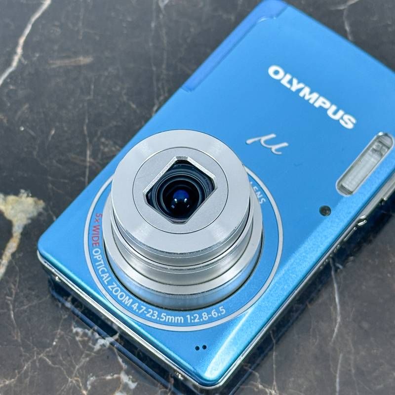 OLYMPUS μ-5010 ブルー 薄型コンデジ 1400万画素 光学5倍ズーム 手ブレ