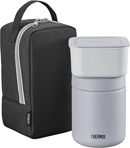 サーモス 真空断熱スープランチセット 400ml ブラックグレー JBY-801