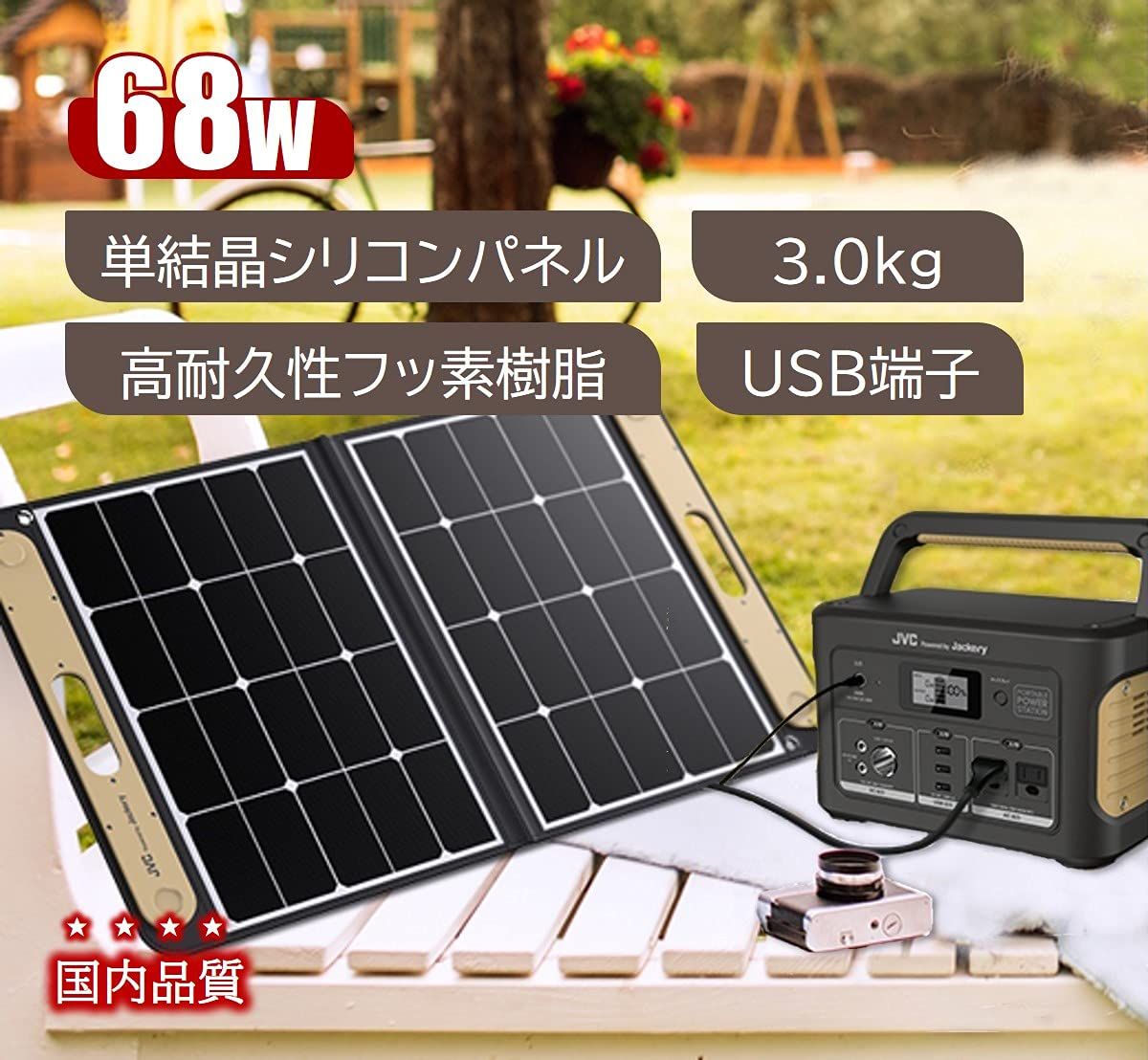 JVCケンウッド BH-SP68-C ポータブルソーラーパネル 出力68W BH-SP68-C