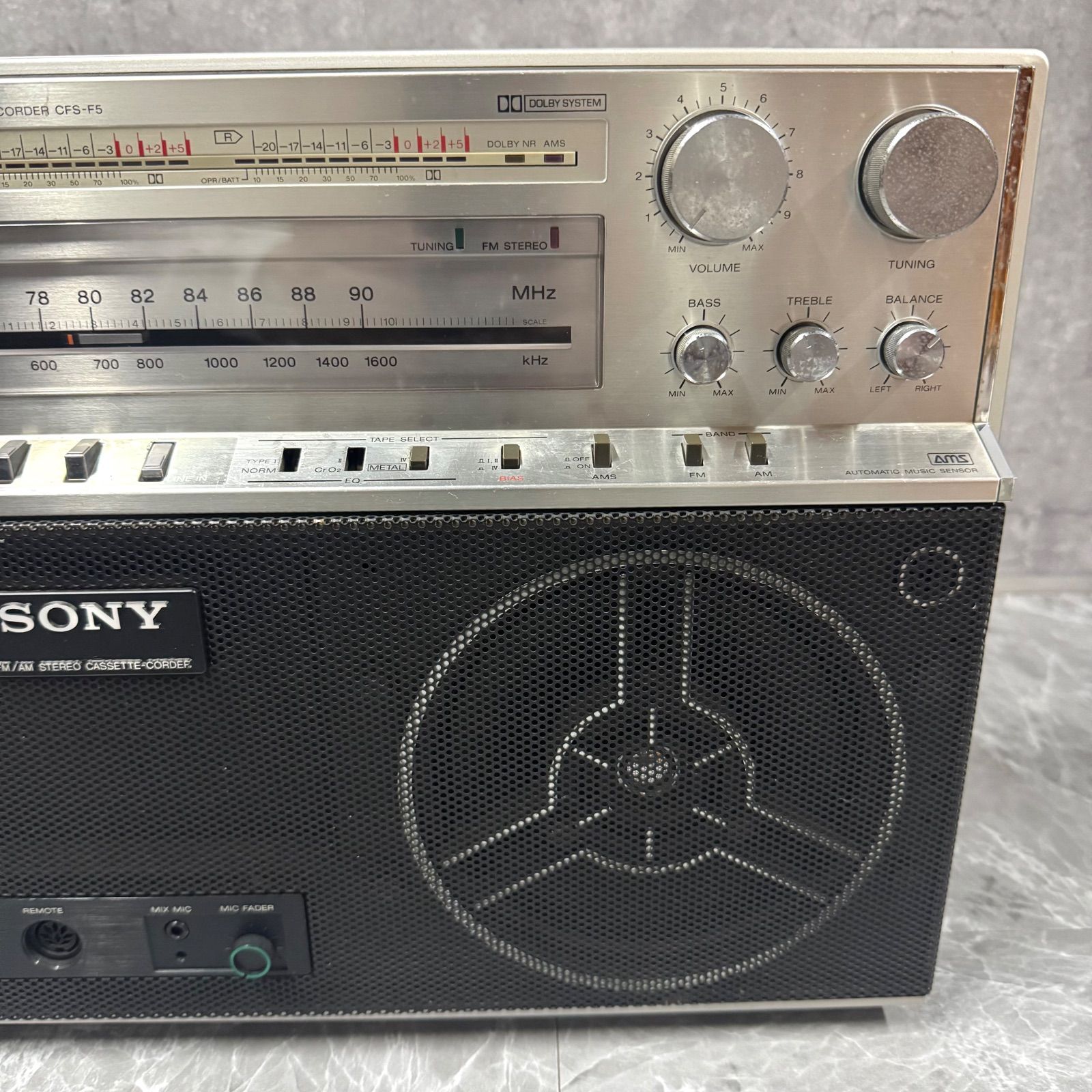 昭和の名機ここに！SONY ソニー CFS-F5｜昭和レトロラジカセ｜希少