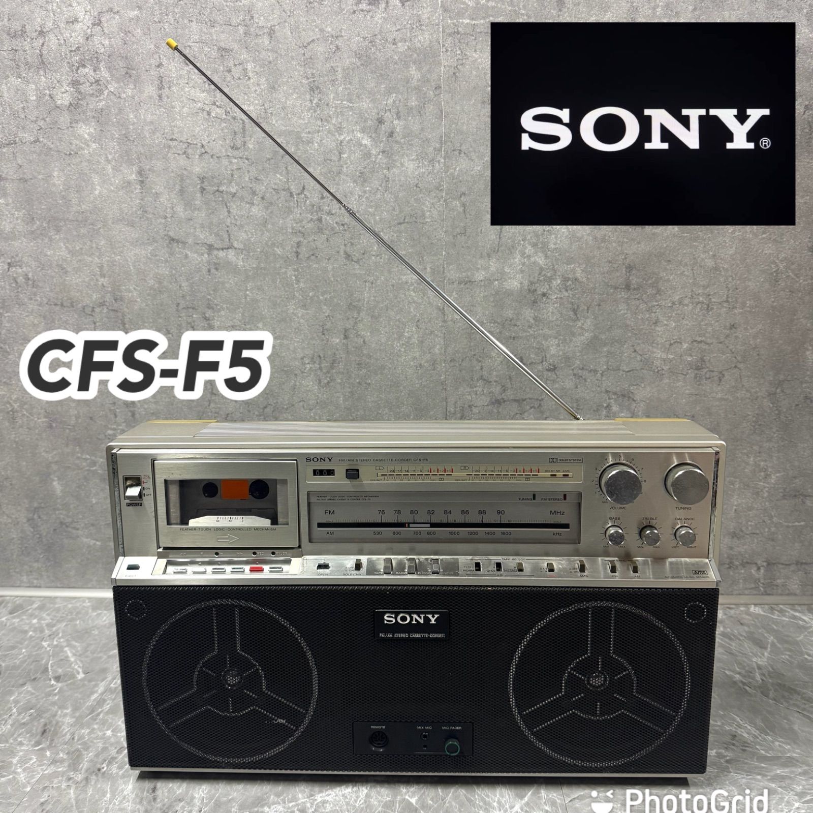 SONY 高級ラジカセl XYZ (CFS-F5) 希少 名機(H76) SONY 高級ラジカセMetal XYZ (CFS-F5) 希少 名機(H76) - メルカリ
