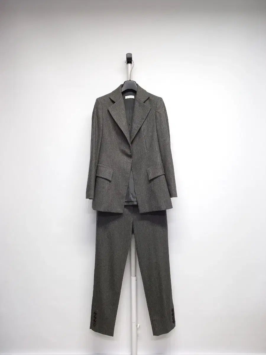 ミシャ チュチュウ 秋冬 カシミアブレンド パンツスーツ セットアップ 55