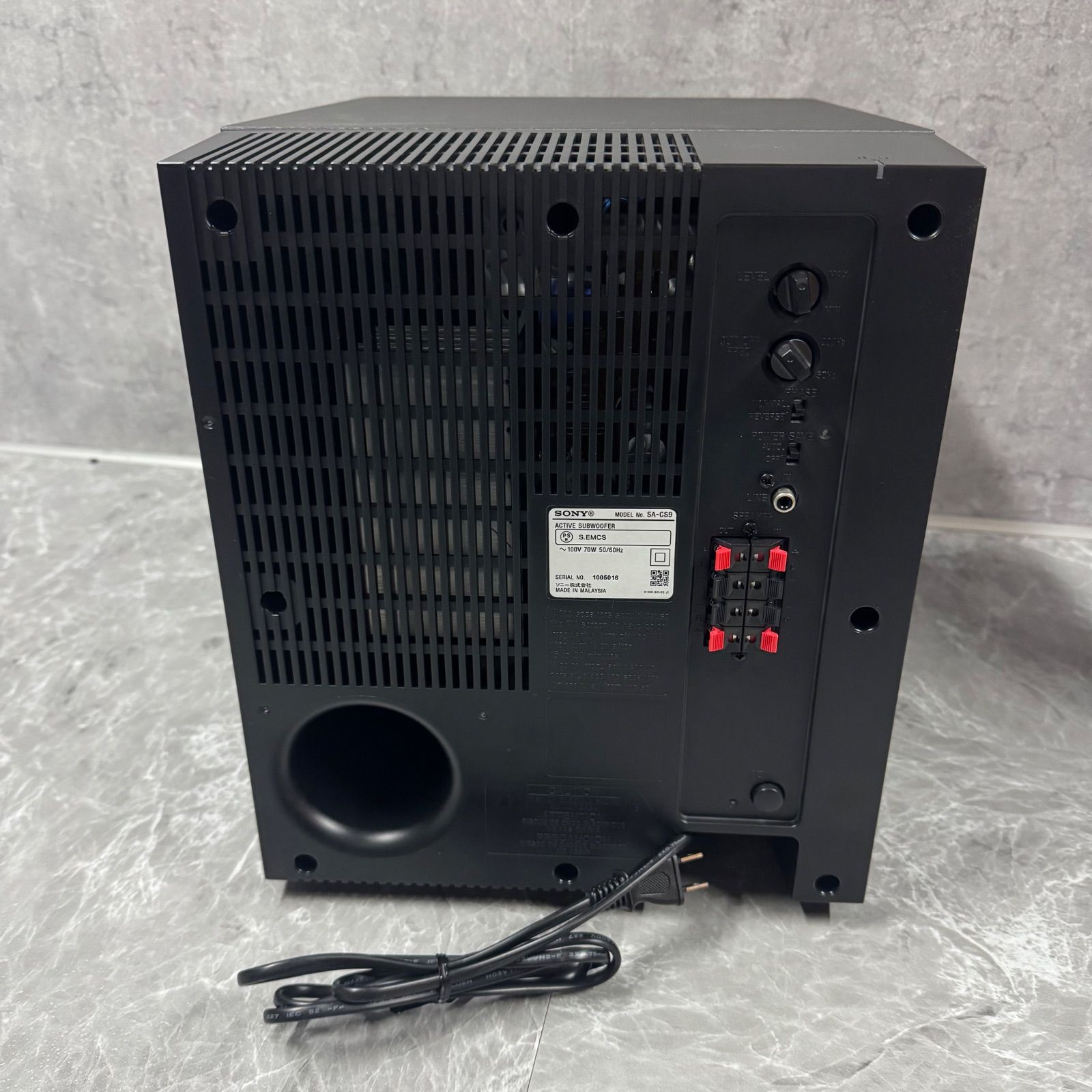  震える重低音 SONY ソニー SA CS 9 アクティブサブウーファー 重低音 映画向け 動作良好 サブウーファー ウーファー サラウンド