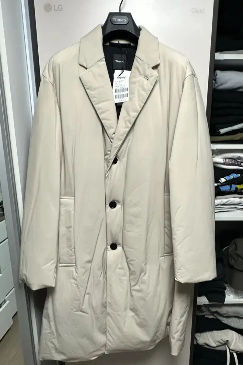 セオリー ダウンコート Lサイズ 110 ベージュ