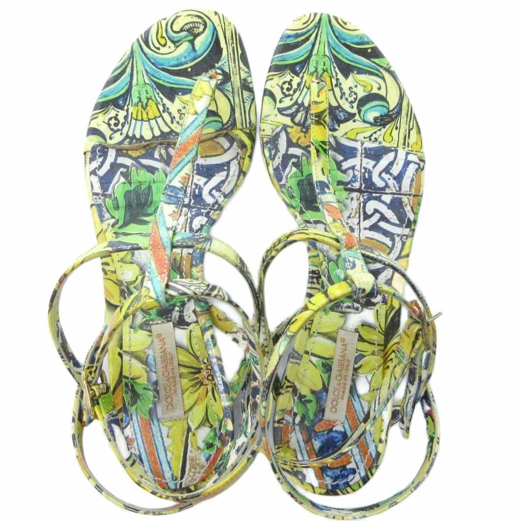 ドルチェ&ガッバーナ ドルガバ DOLCE&GABBANA Tストラップ ハワイアン