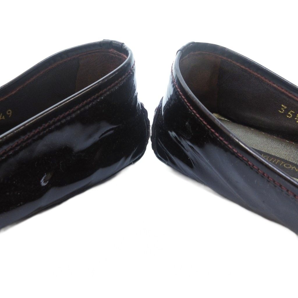 ルイヴィトン LOUIS VUITTON エナメル リボン LVロゴ ドライビング