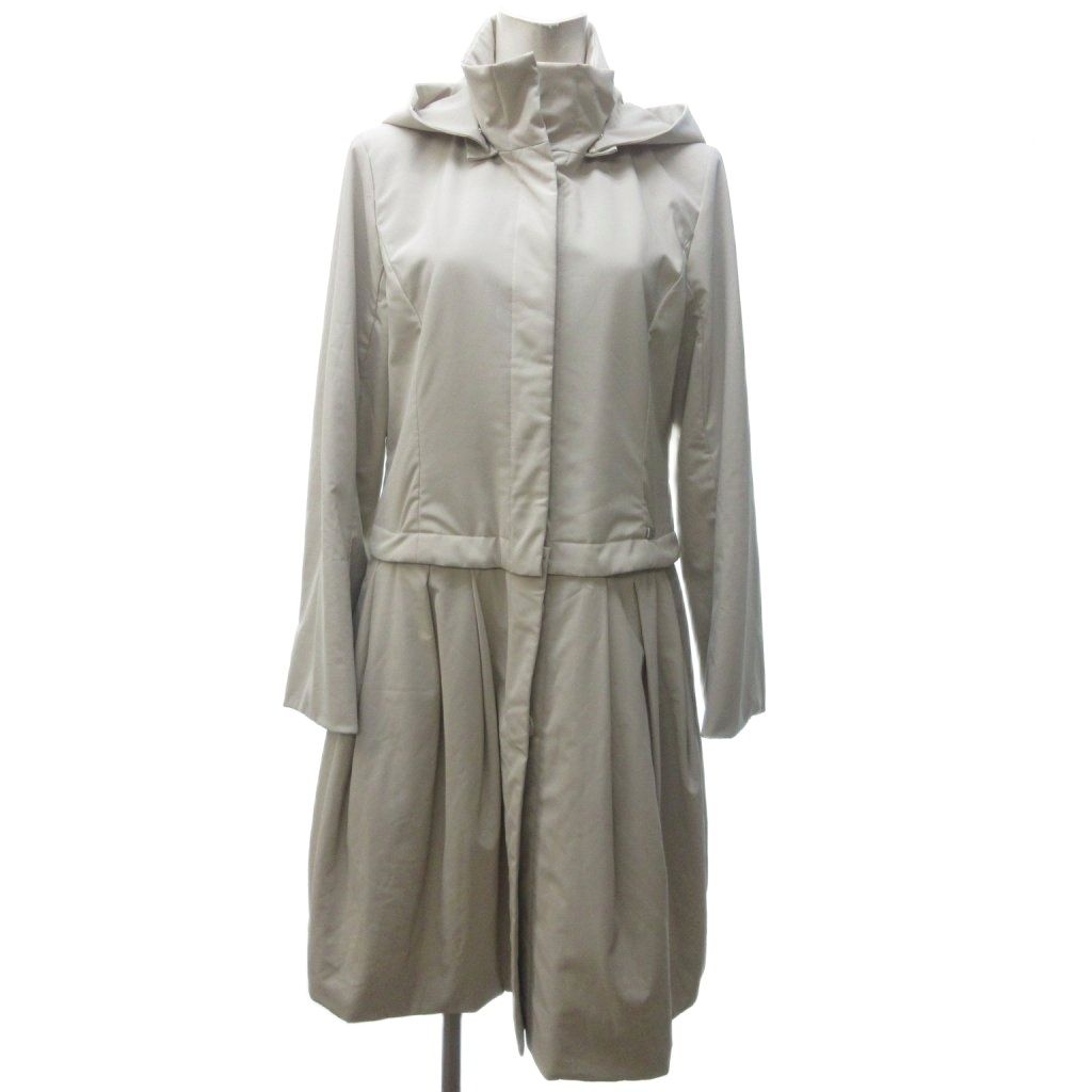 フォクシーニューヨーク FOXEY NEW YORK レイニーロング＆ショートコート フード 3WAY ベージュ 42 約L 26697 IBO83