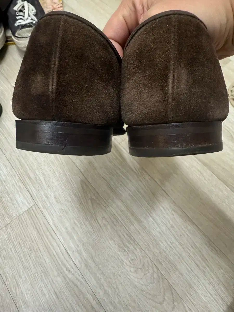  Crockett Jones クロケット ジョーンズ Poole スウェード ローファー 9 e ローファー ブーツ 革靴