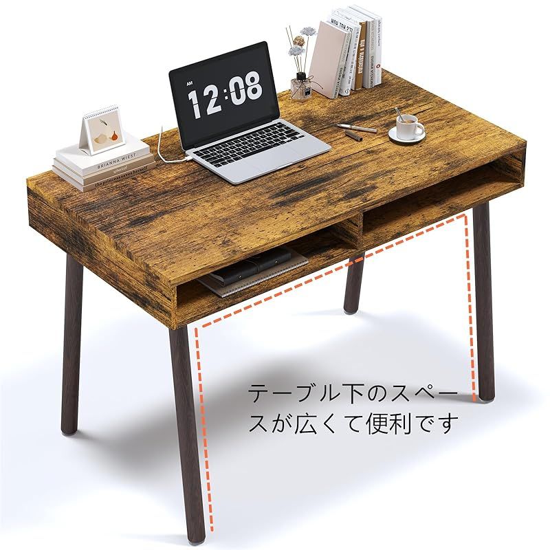 ZXD デスク パソコンデスク 勉強机 木製 机 幅80cm PCデスク 在宅勤務