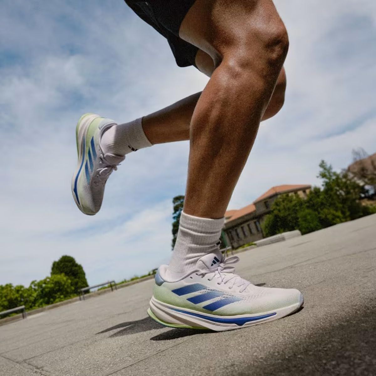 adidas メンズ スーパーノヴァ ライズ M SUPERNOVA RISE M IF3015 ホワイト ブルー グリーン 26.5cm ホワイト ブルー グリーン 26.5 cm