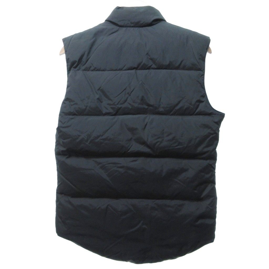 ダウンベスト 黒 ノースリーブ ロゴパッチ NAPAPIJRI ナパピリ ダウンベスト ノースリーブ ロゴ刺繍 黒 L