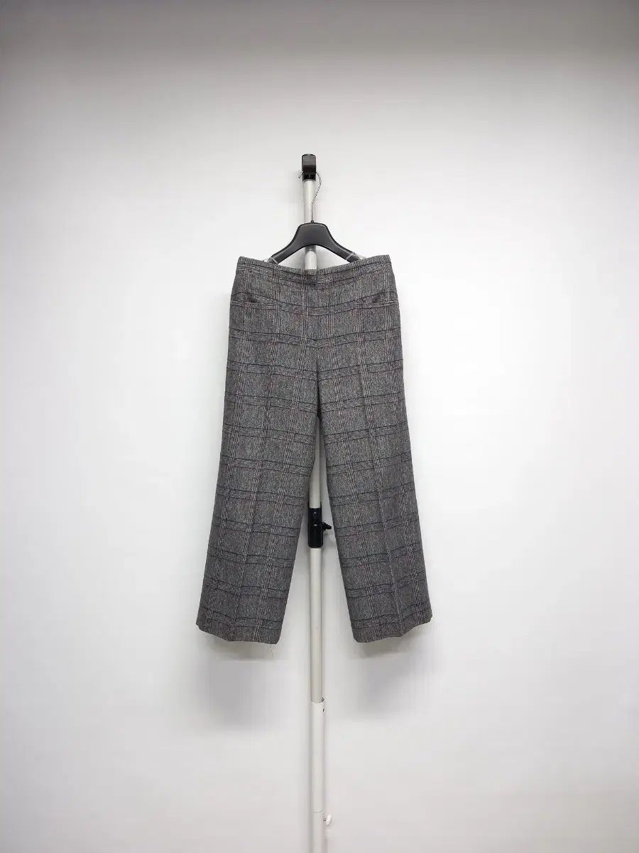 ミシャ 秋冬 ウール グレー ストレート フィット パンツ 55