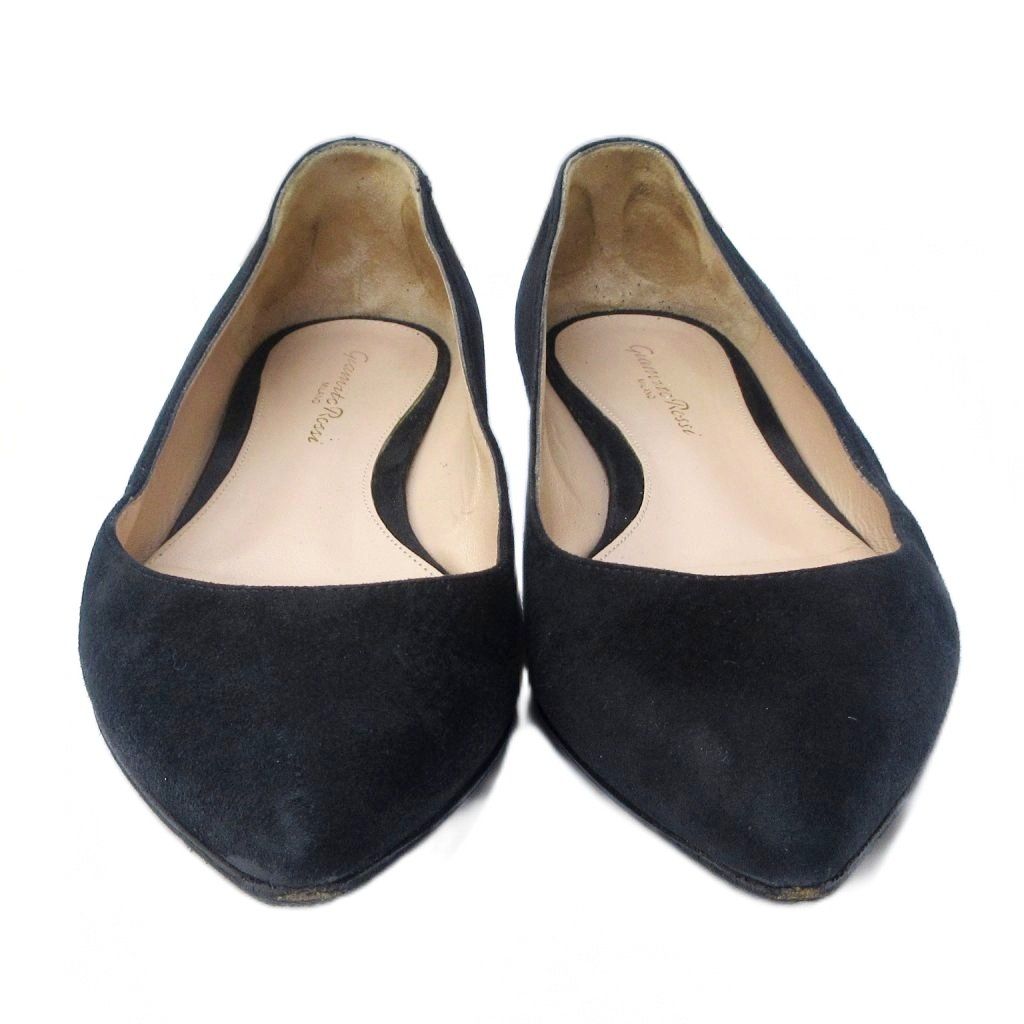 ジャンヴィトロッシ Gianvito Rossi フラットシューズ スエード レザー