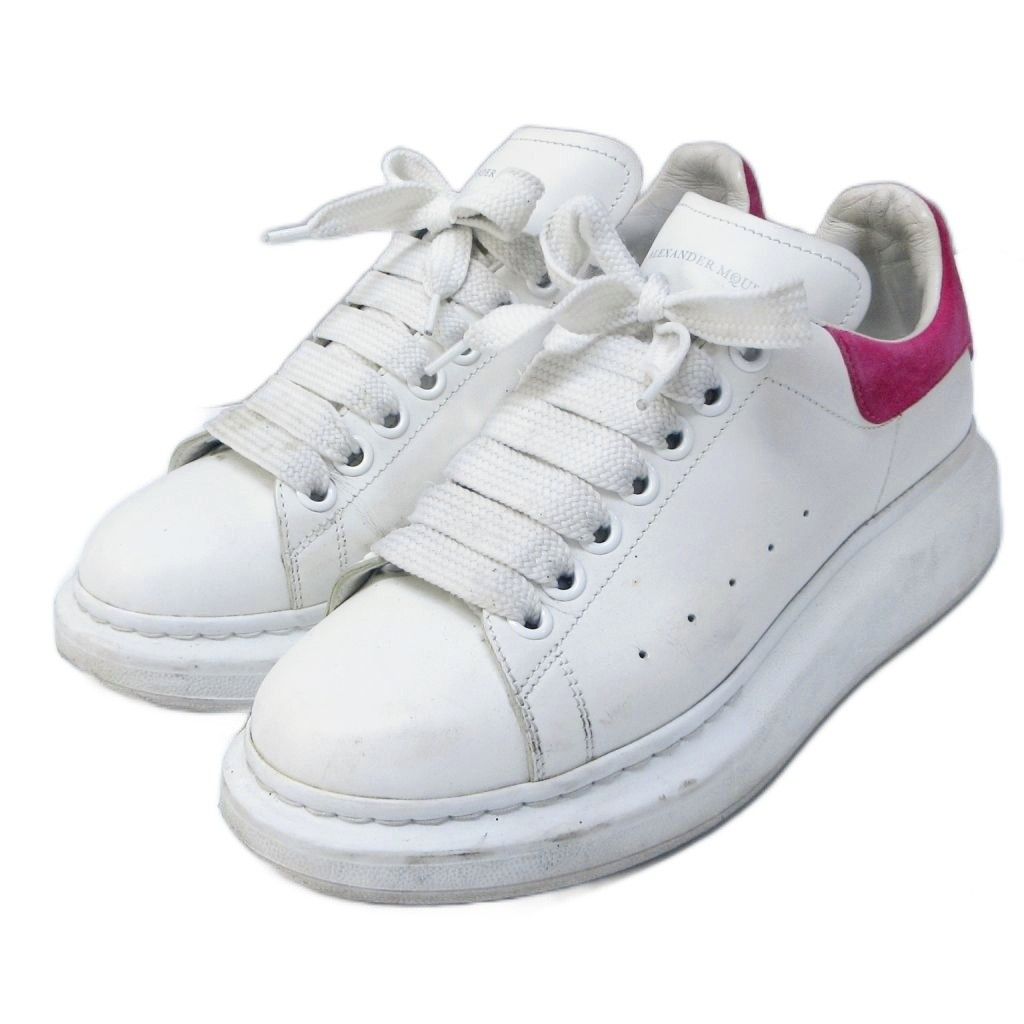 アレキサンダーマックイーン　オーバーサイズドスニーカー　レザー　厚底　ホワイト Alexander McQueen アレキサンダーマックイーン ALEXANDER McQUEEN