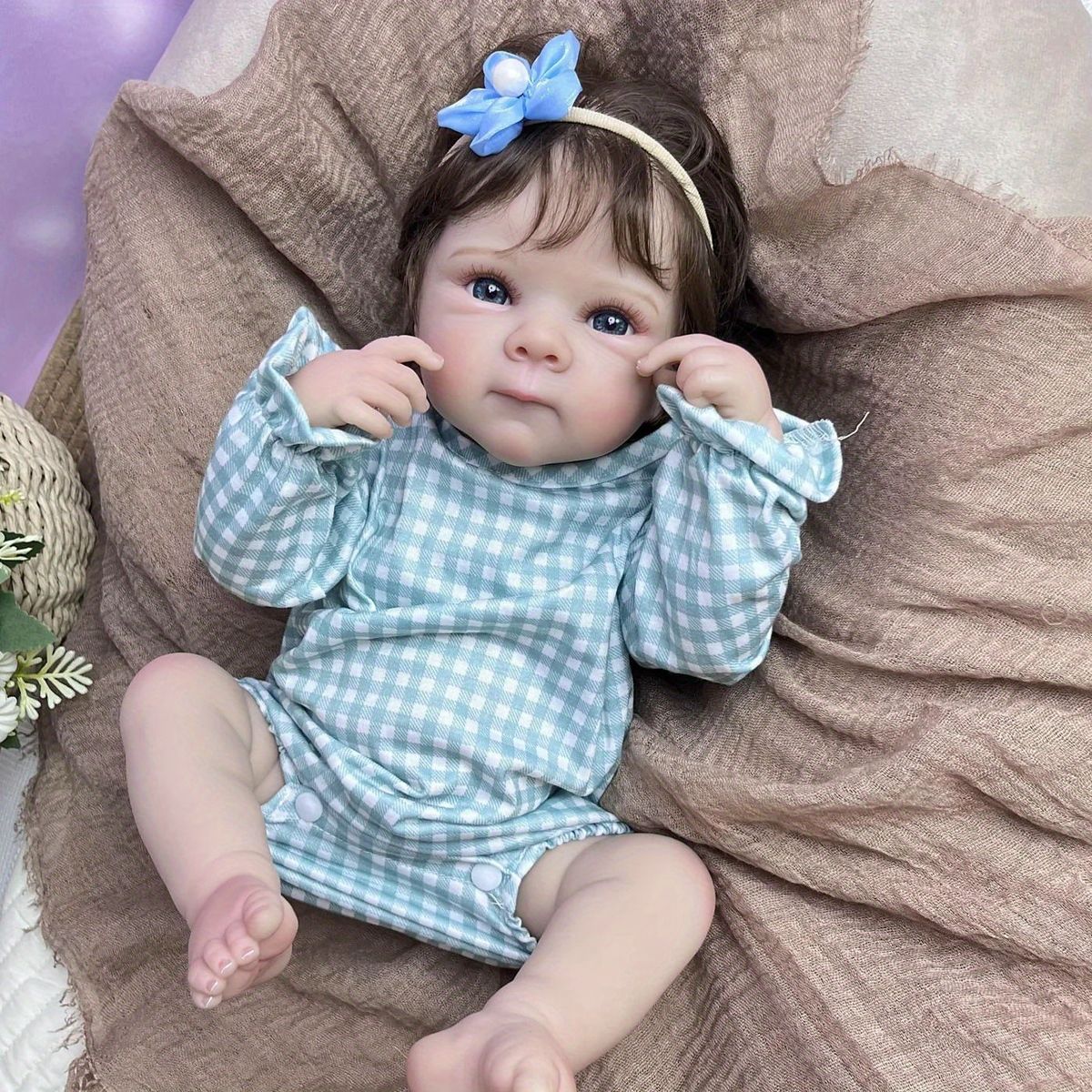 リアルな手触り】19インチ フルビニール製 リボーンドール 女の子