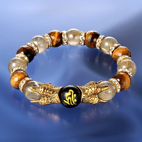 守護梵字 飛翔開運ブレス 金運石をつかむ鋭い爪