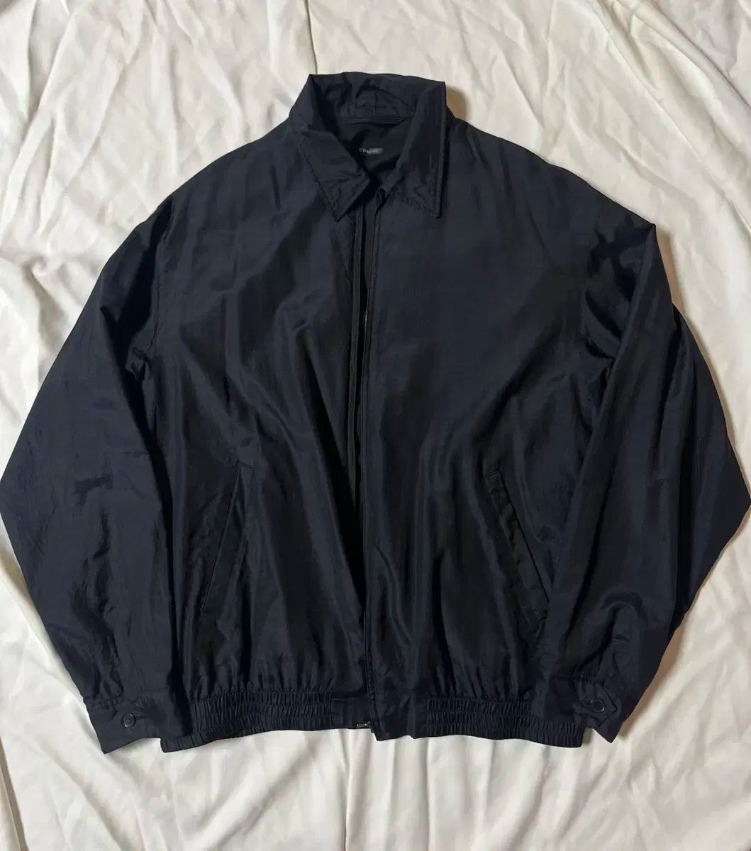 コモリ 24aw ウール シルク スイングトップ ネイビー 3サイズ