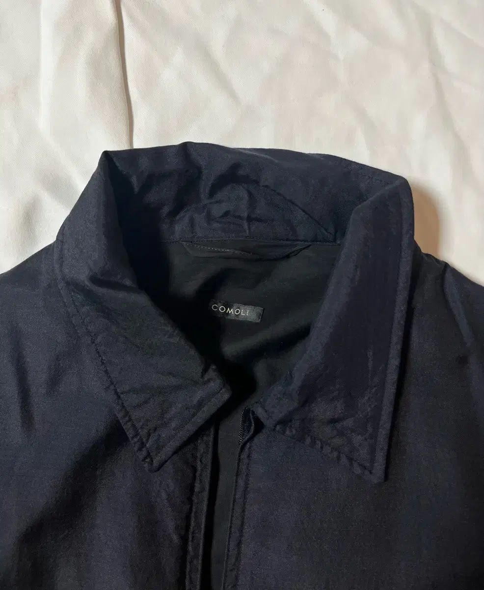 コモリ 24aw ウール シルク スイングトップ ネイビー 3サイズ