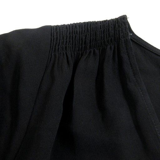 美品✨️マックスマーラ ひざ丈ワンピース 半袖　リボン ベルト 総柄 白黒 40 美品】 S MAX MARA / エスマックスマーラ | コットン ロングシャツ