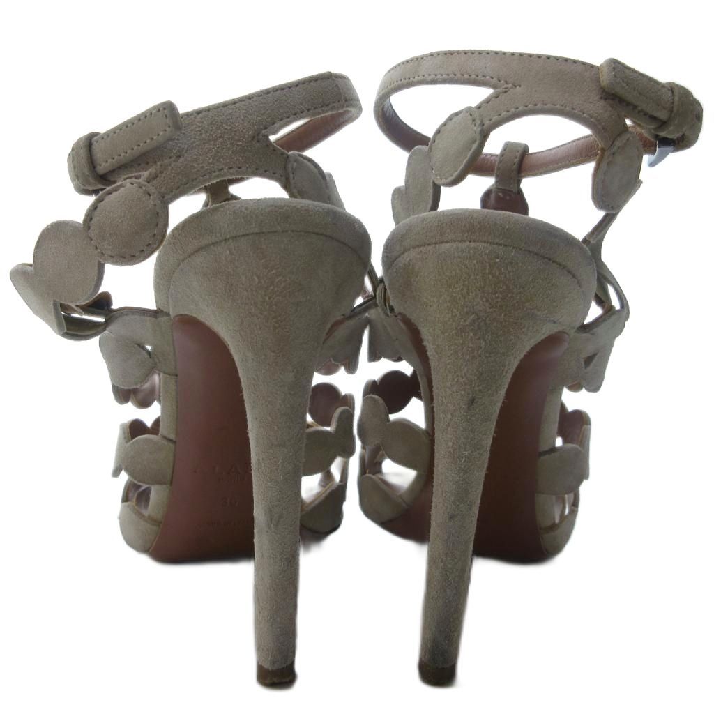 グラディエーター ハイヒール ALAIA サンダル 人気 アライア ALAIA スエードグラディエーターサンダル アンクルストラップ