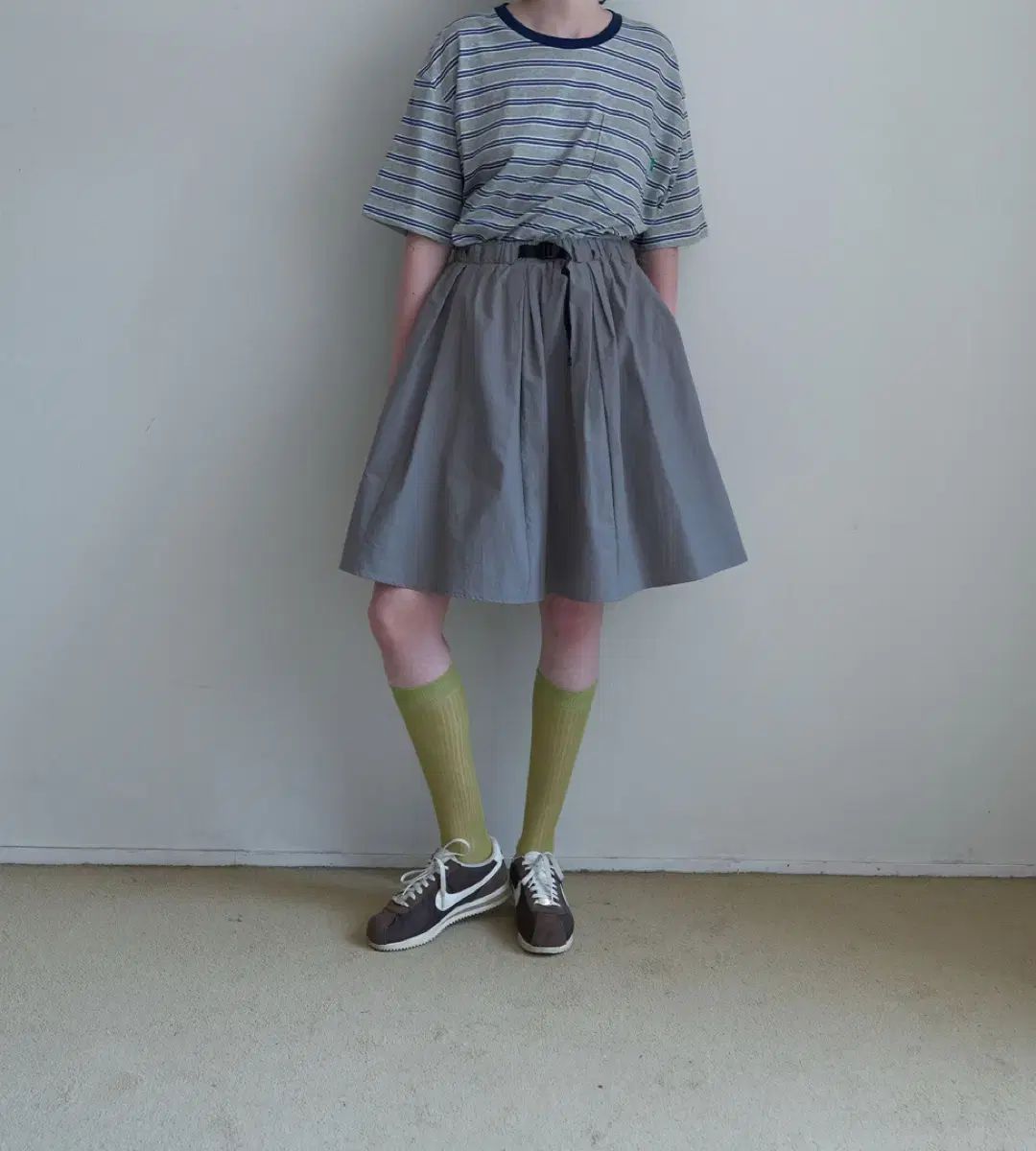 NOCONTENT ベル ミディ スカート belt midi skirt