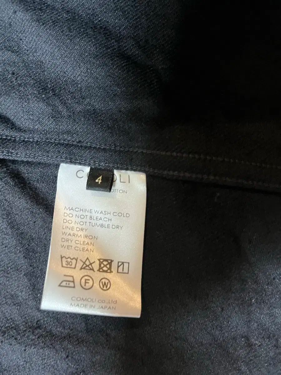 コモリ ウォーク ジャケット ブラック 4サイズ