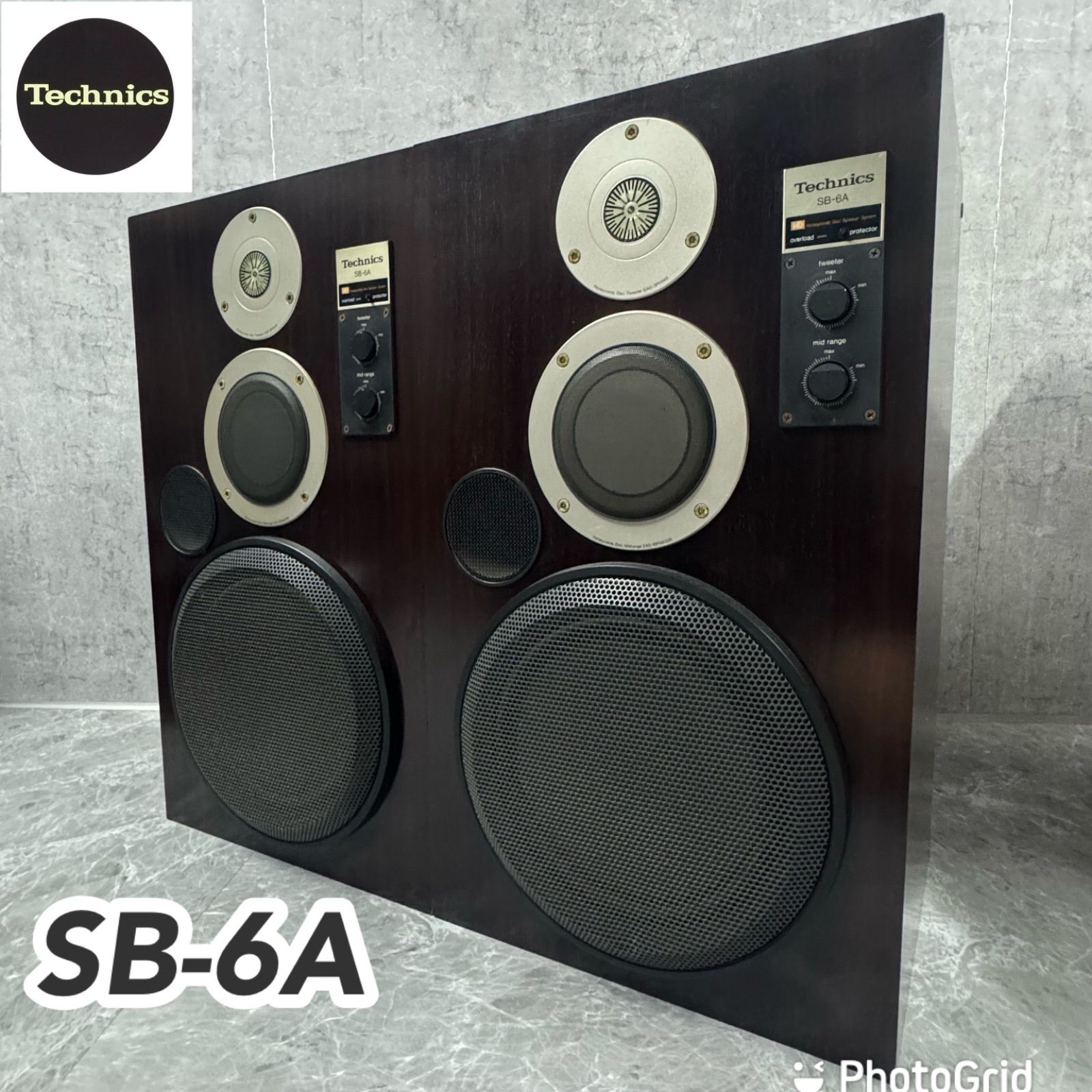 【完動品】Technics SB-6A 3WAY平面スピーカー ペアR8SD29 Technics 【C】Technics SB-6A スピーカーペア テクニクス 3076107 SB