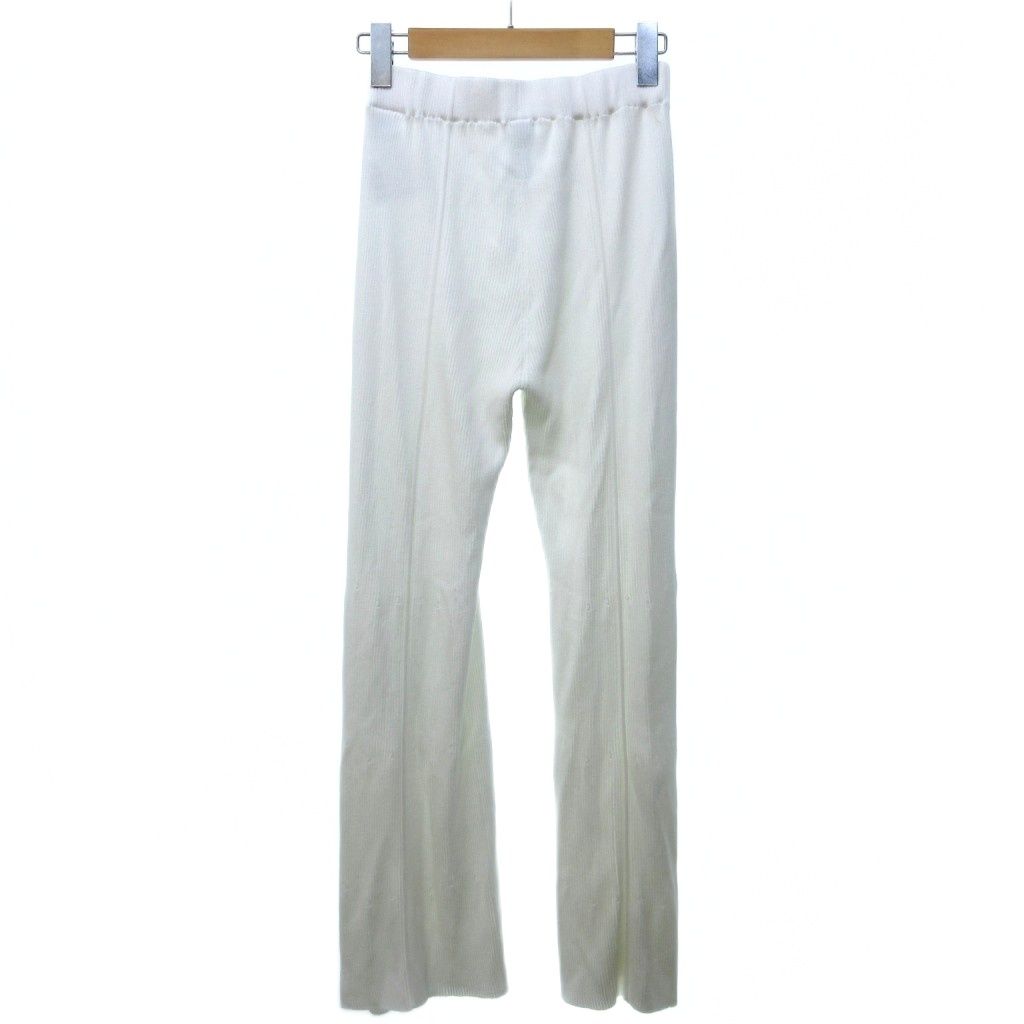 シーエフシーエル CFCL 25SS SOFT PORTRAIT TIGHT FLARE PANTS フ パンツ イージーパンツ 白 ホワイト 3 約M CF009KF070 IBO83