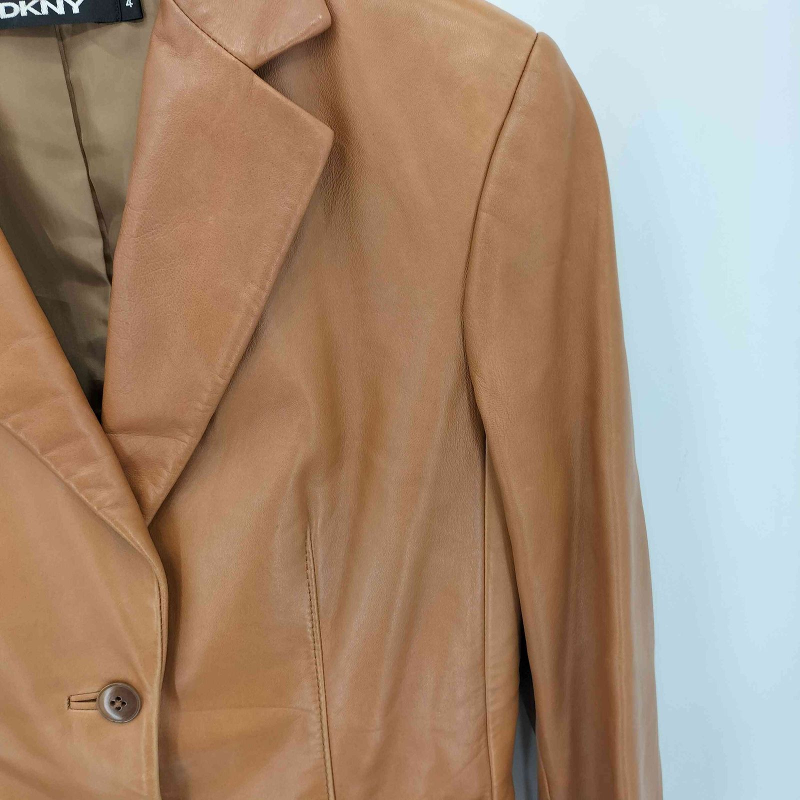 ダナキャランニューヨーク DKNY Lamb ラムレザー 2B シングル
