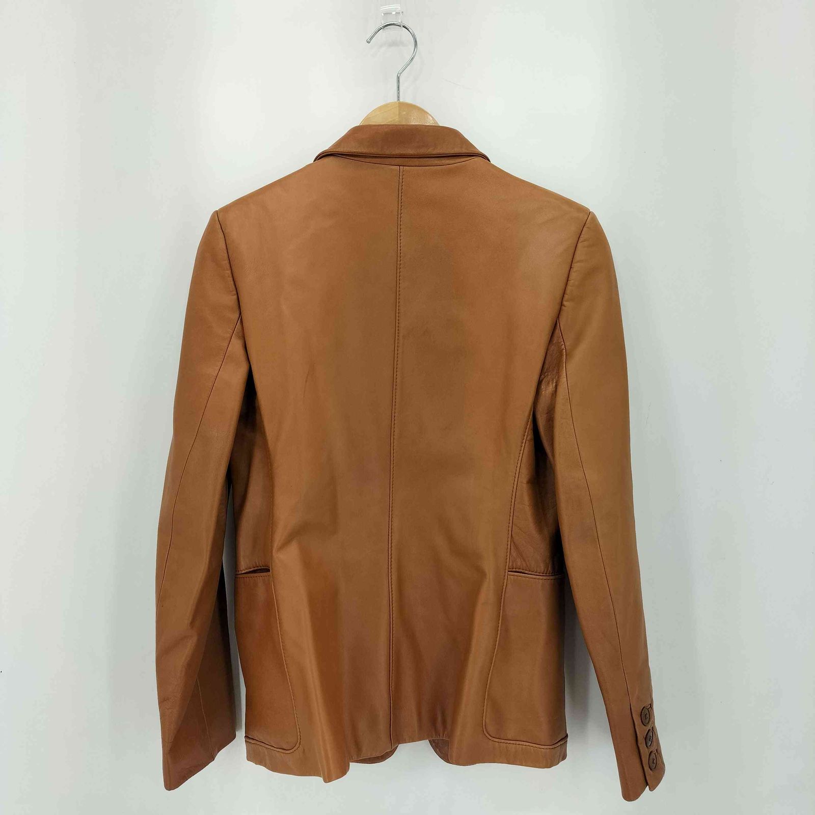 ダナキャランニューヨーク DKNY Lamb ラムレザー 2B シングル